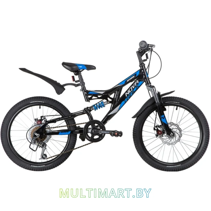 Детский велосипед Novatrack Shark 20SS6D.SHARK.BK20 (черный, 2020)
